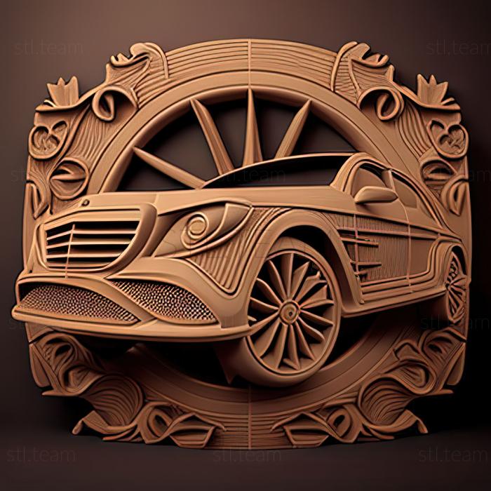 3D модель Mercedes Benz W204 (STL)